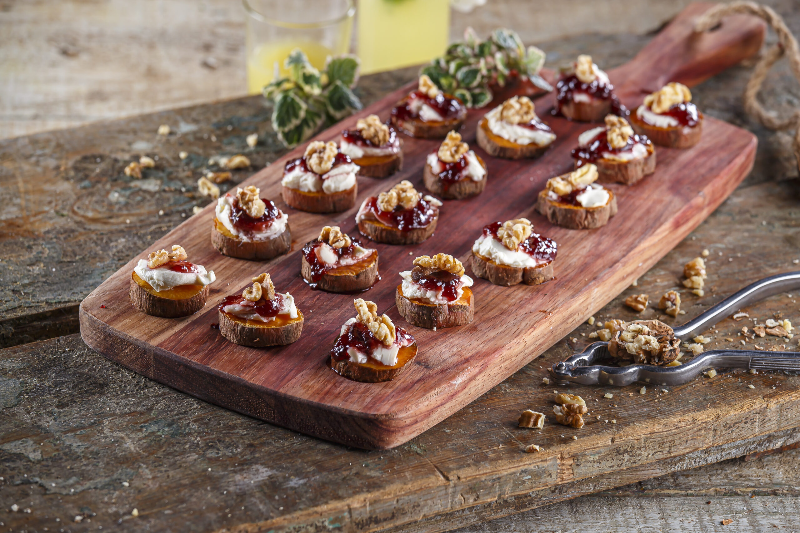 Aperitivo de batata-doce