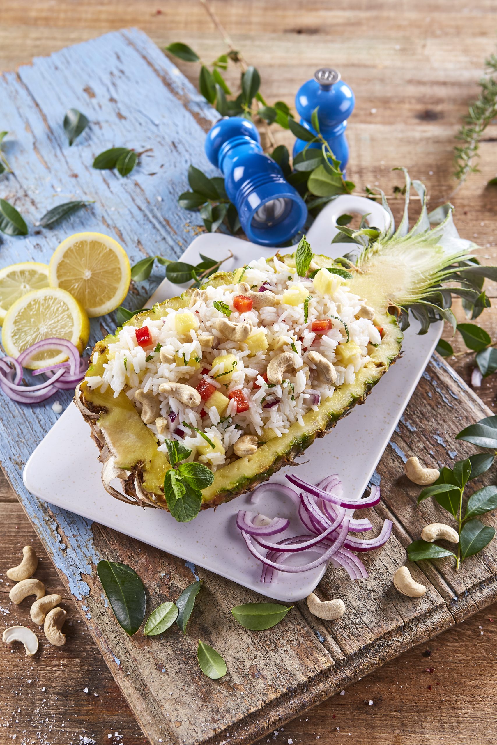 Arroz de ananás e caju