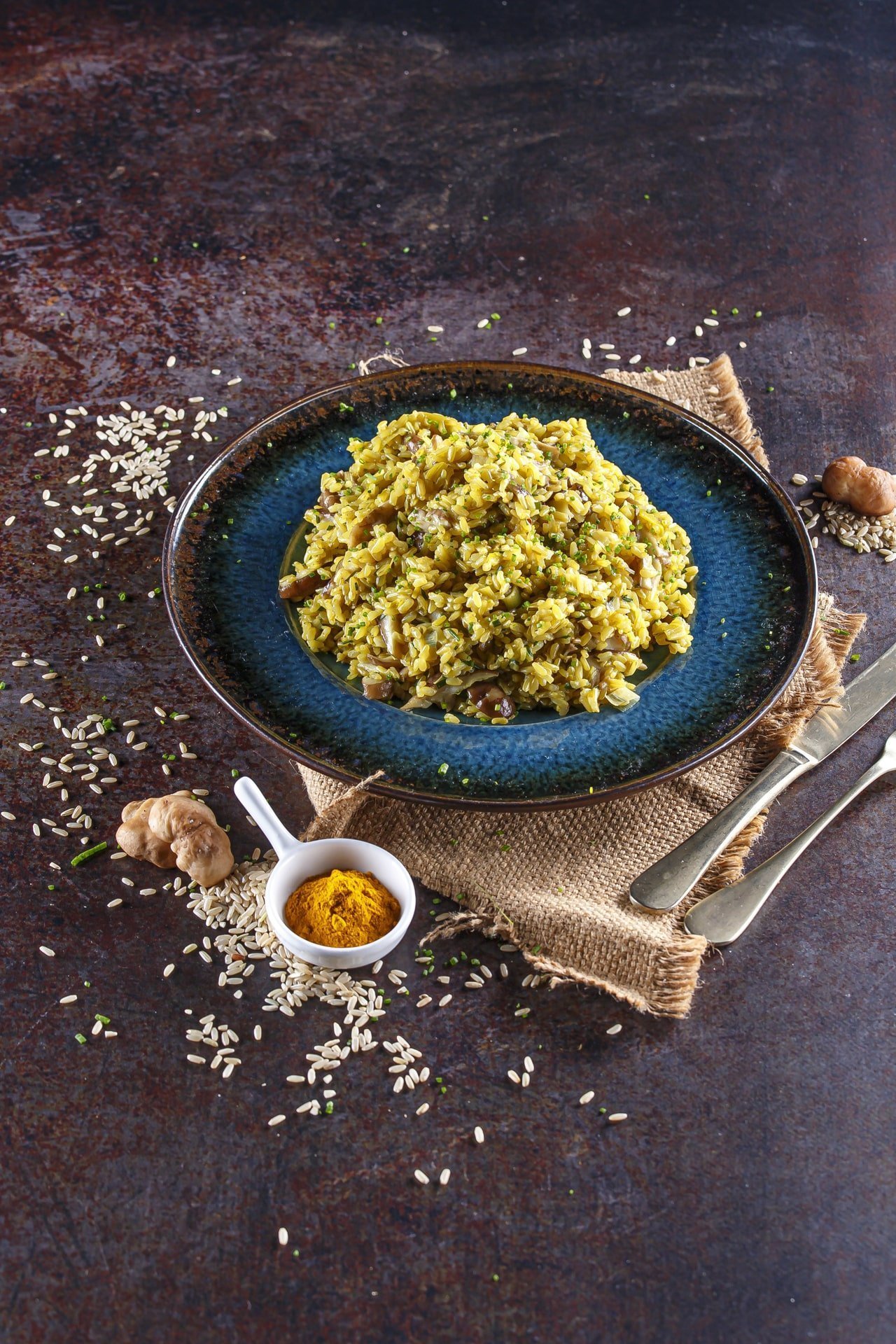 Arroz de cogumelos