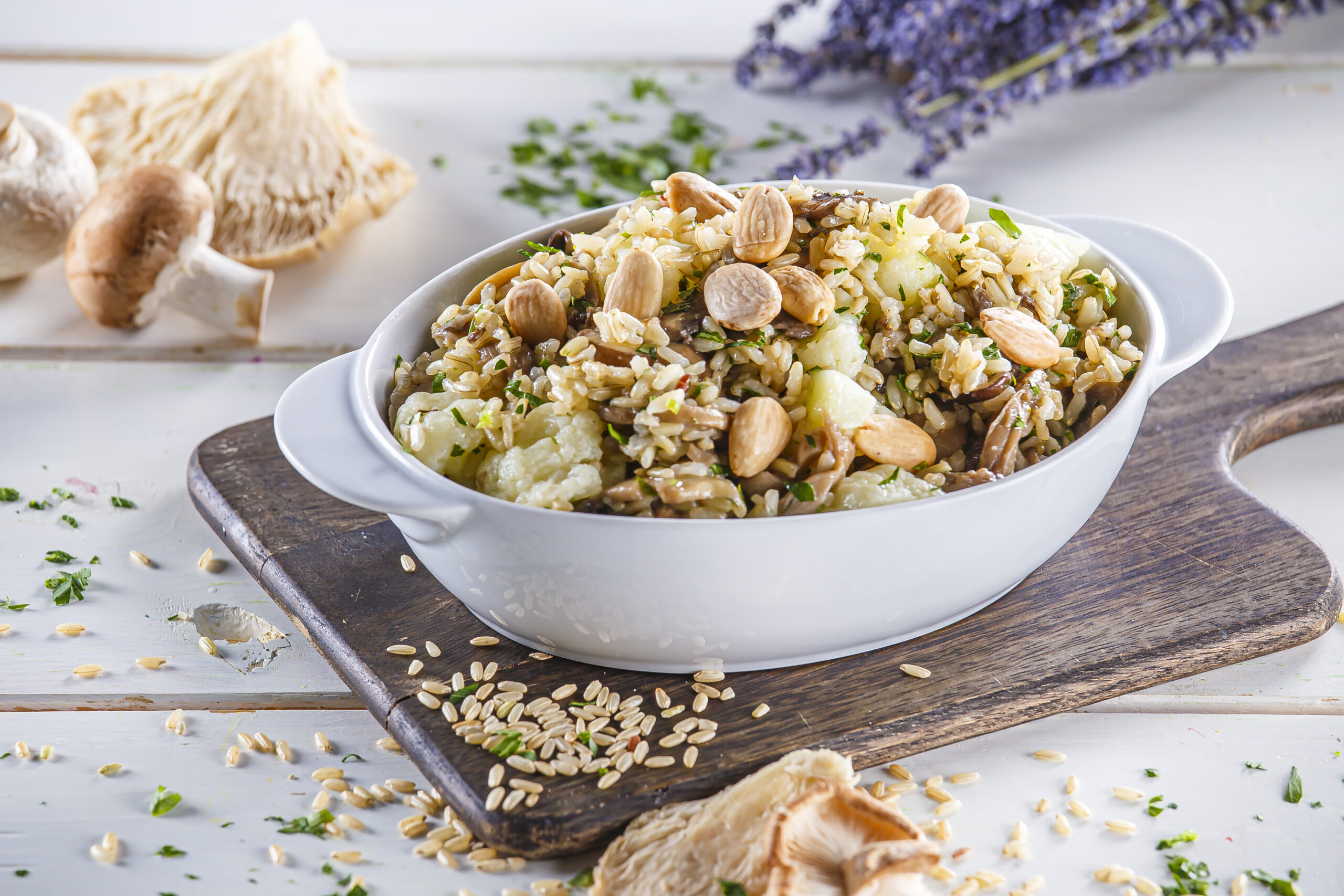 Arroz de couve-flor com cogumelos @TeleCulinária