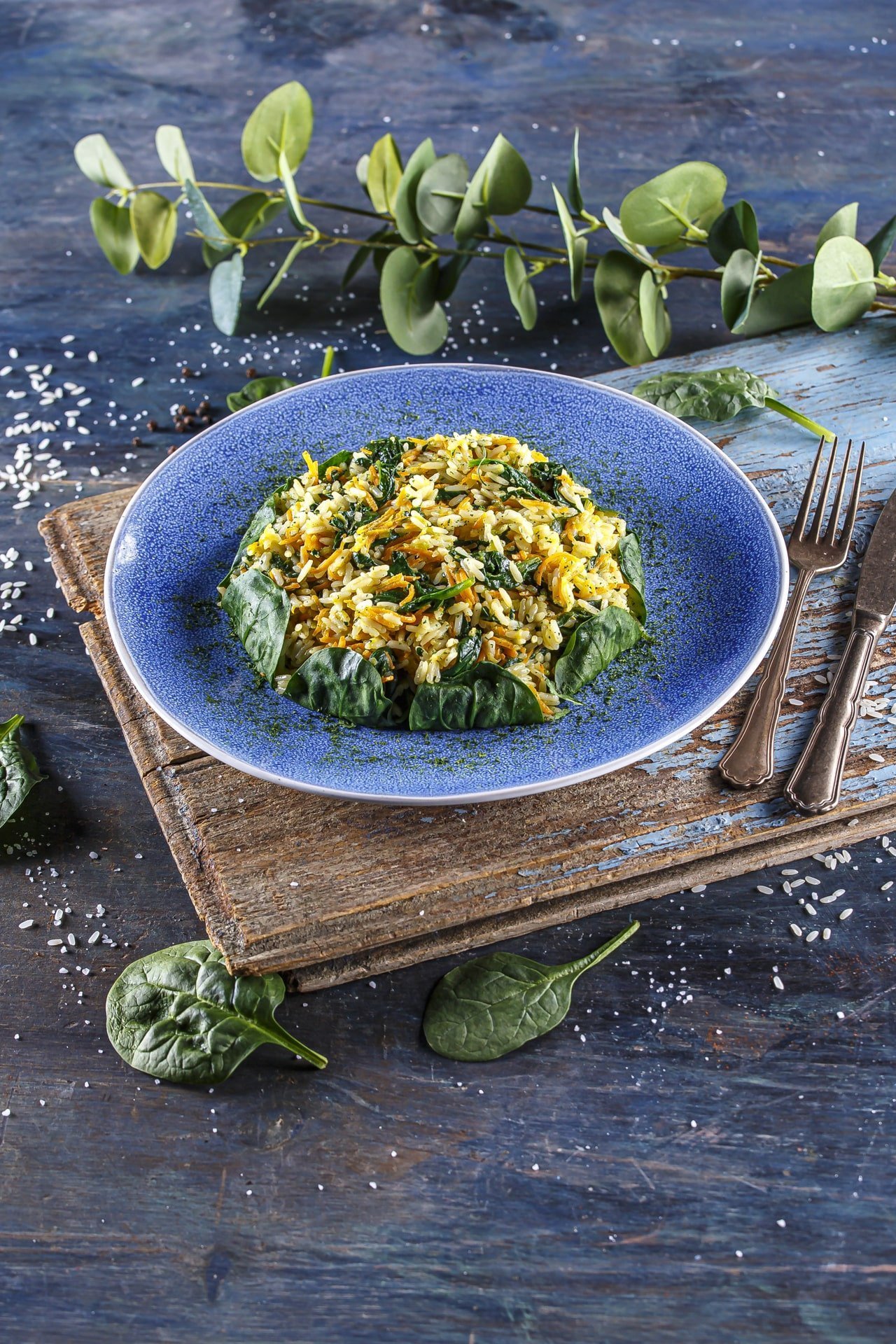 Arroz de vegetais com leite de coco