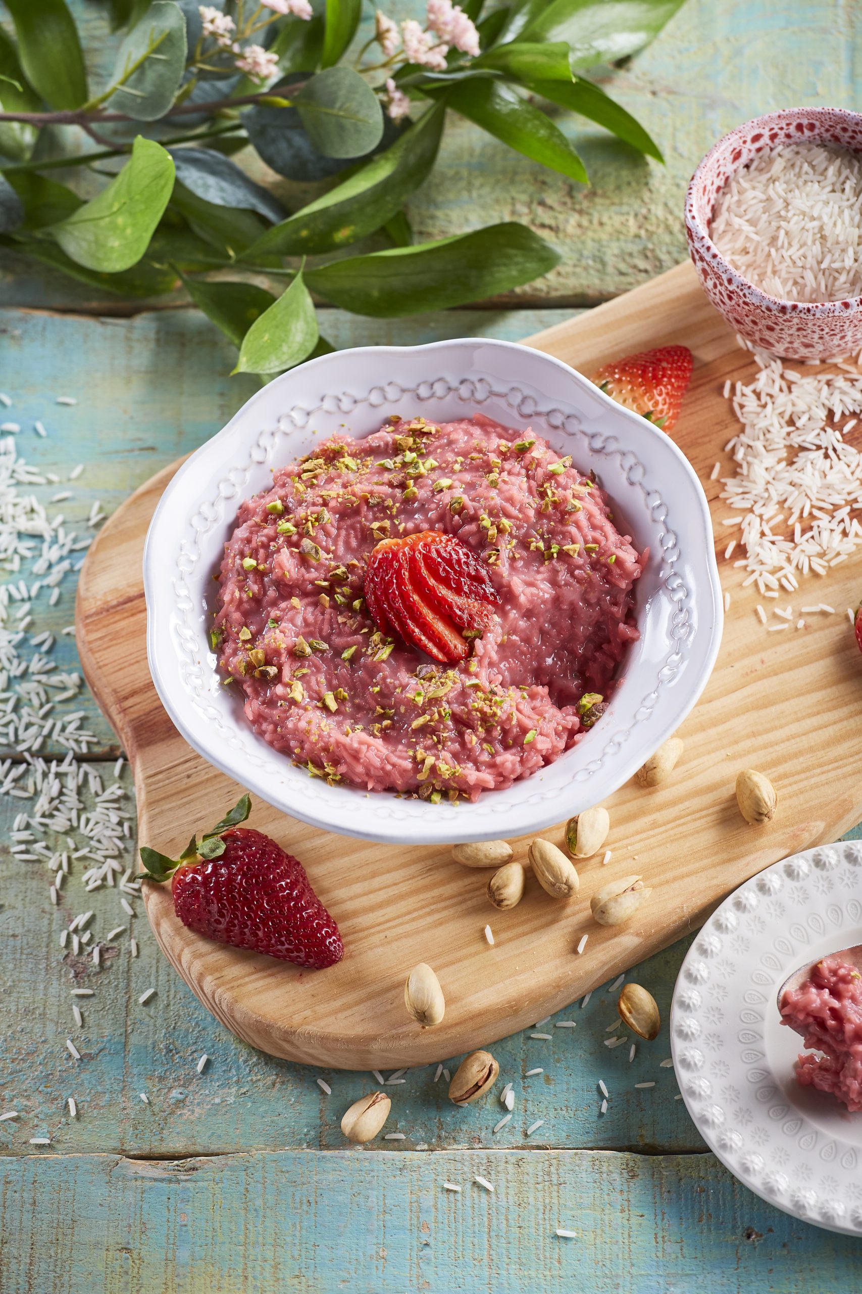 Arroz doce de morango
