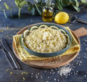 Risoto com brie e limão