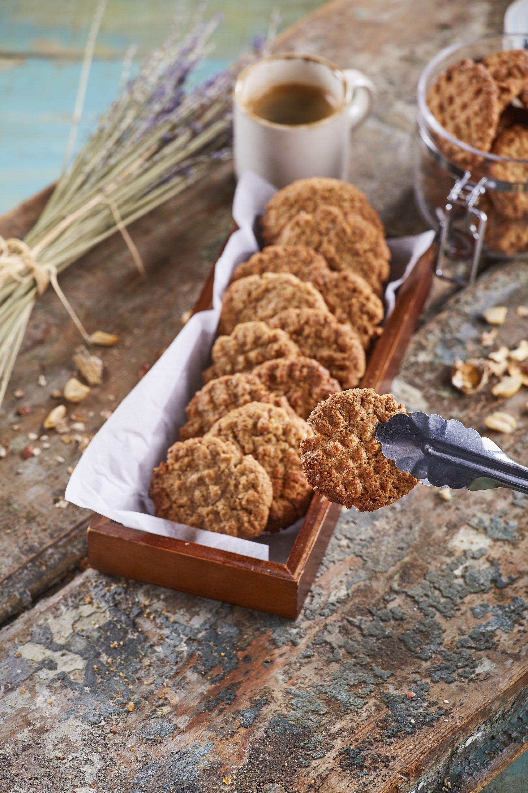 Bolachas de manteiga de amendoim