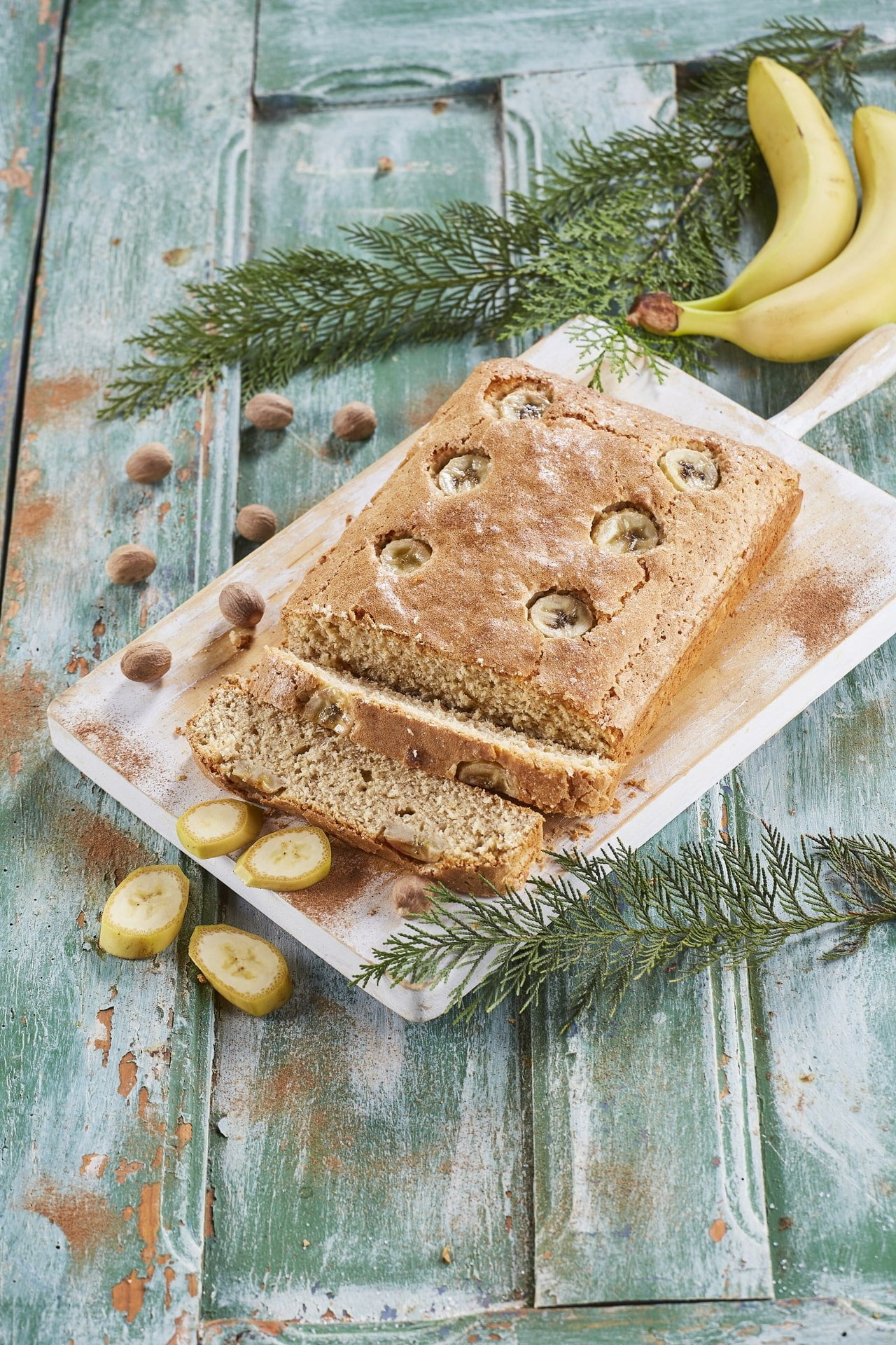 Bolo de banana e coco