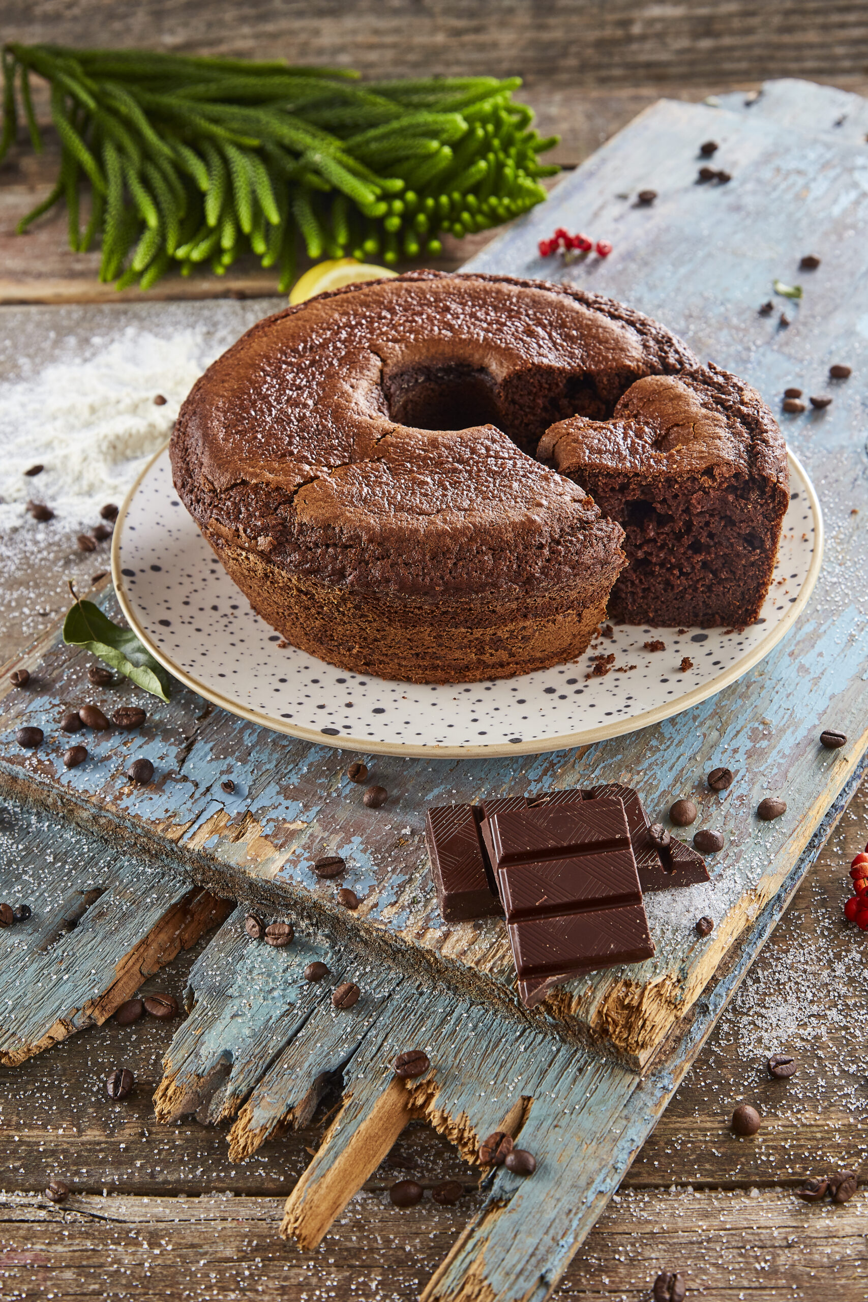 Bolo de chocolate vegan