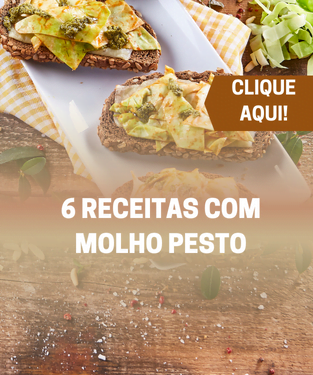 6 receitas com molho pesto