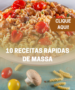 10 receitas rápidas de massa