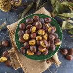 Castanhas assadas no forno