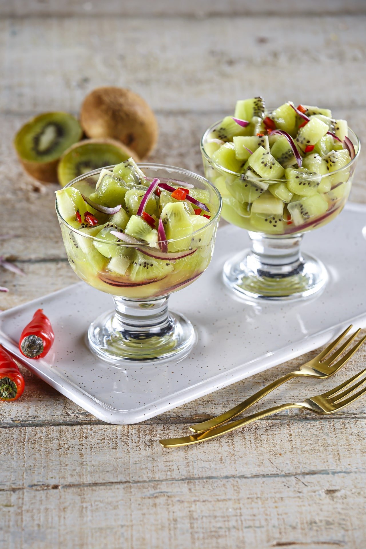 Ceviche de kiwi