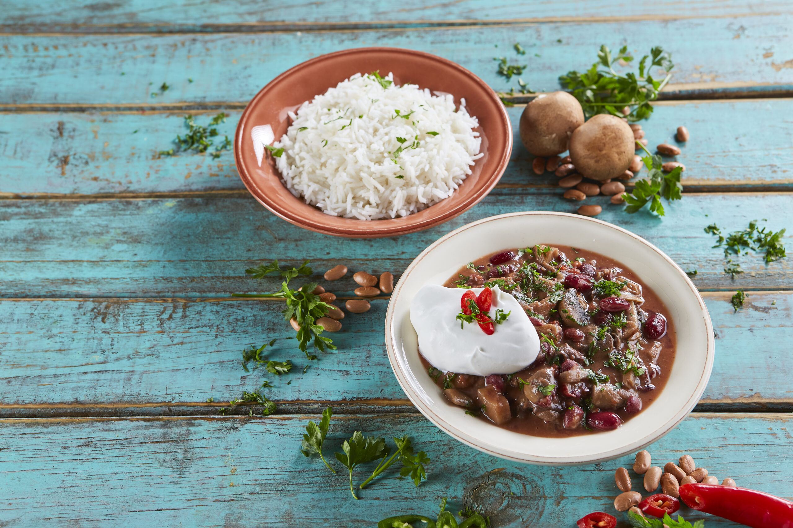 Chili de cogumelos com molho de limão @TeleCulinária