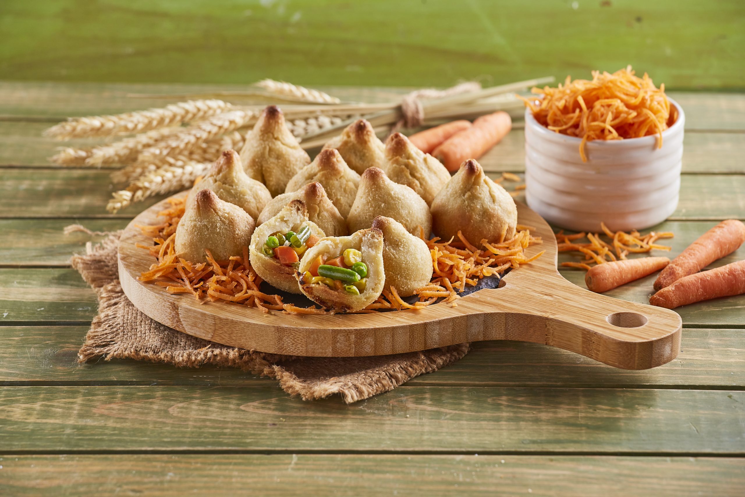 Coxinhas de legumes no forno