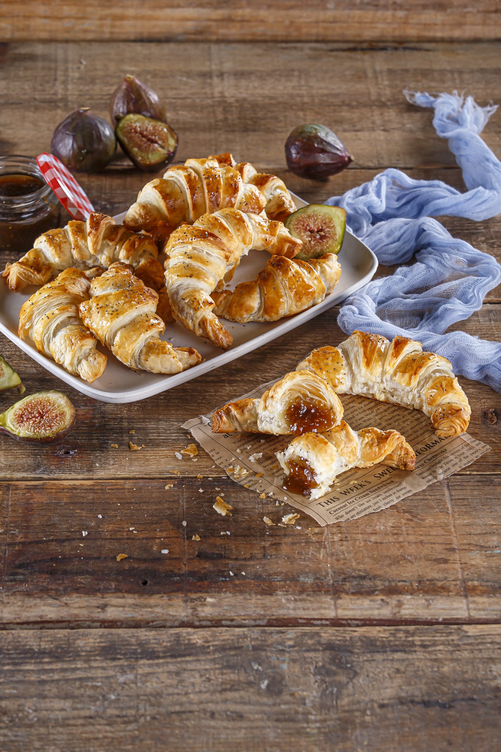 Croissant de compota de figos