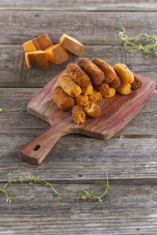 Croquetes de abóbora e queijo
