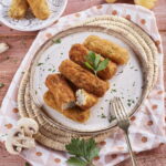 Croquetes de batata com cogumelos