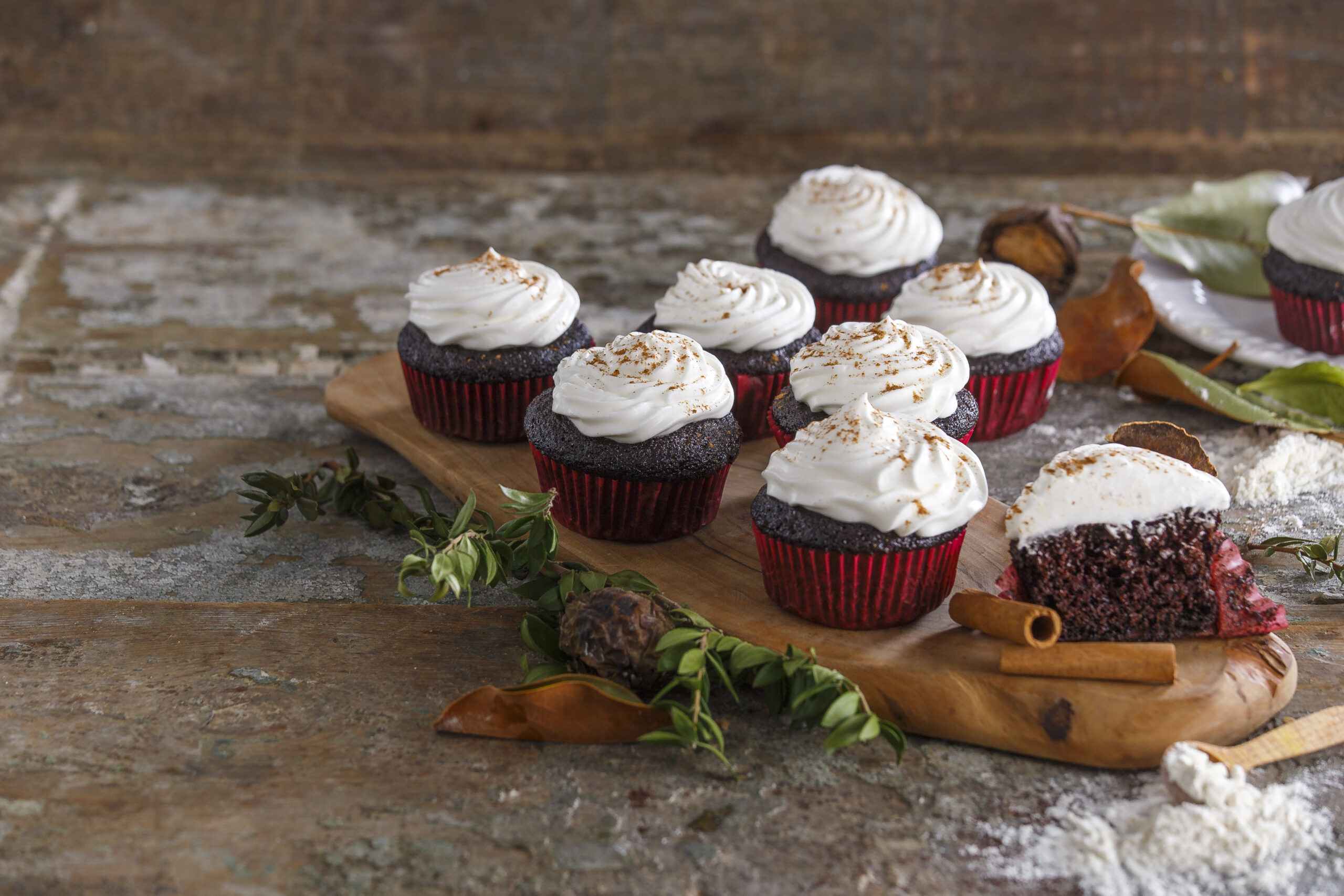 Cupcakes de chocolate vegan @TeleCulinária