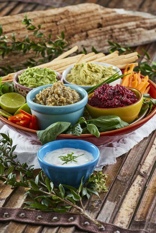 Dip de verão com 5 molhos