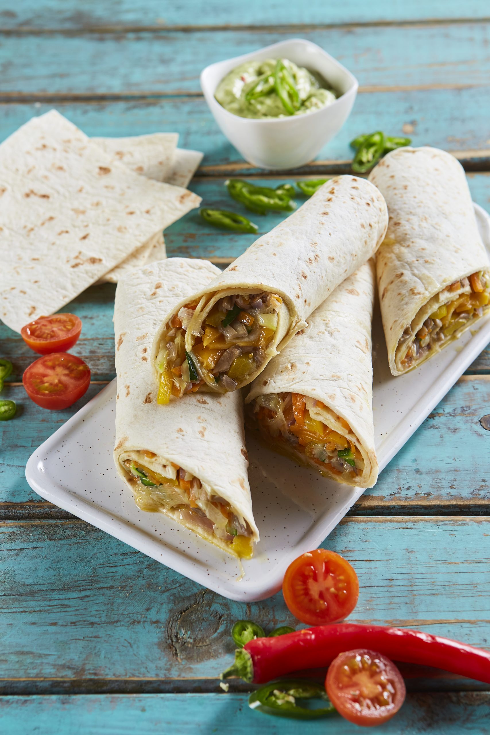Fajitas de vegetais