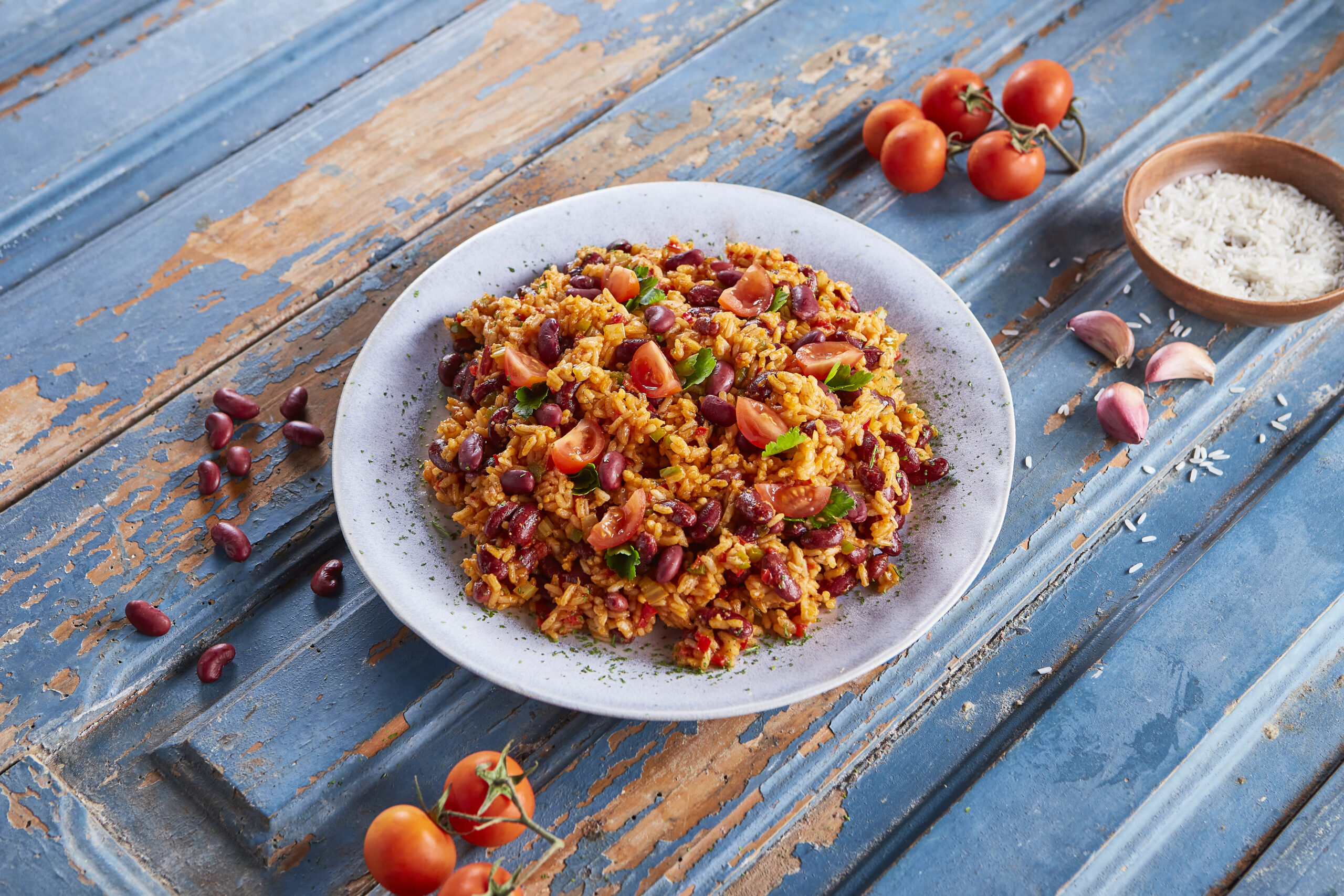 Arroz de tomate com feijão @Teleculinária
