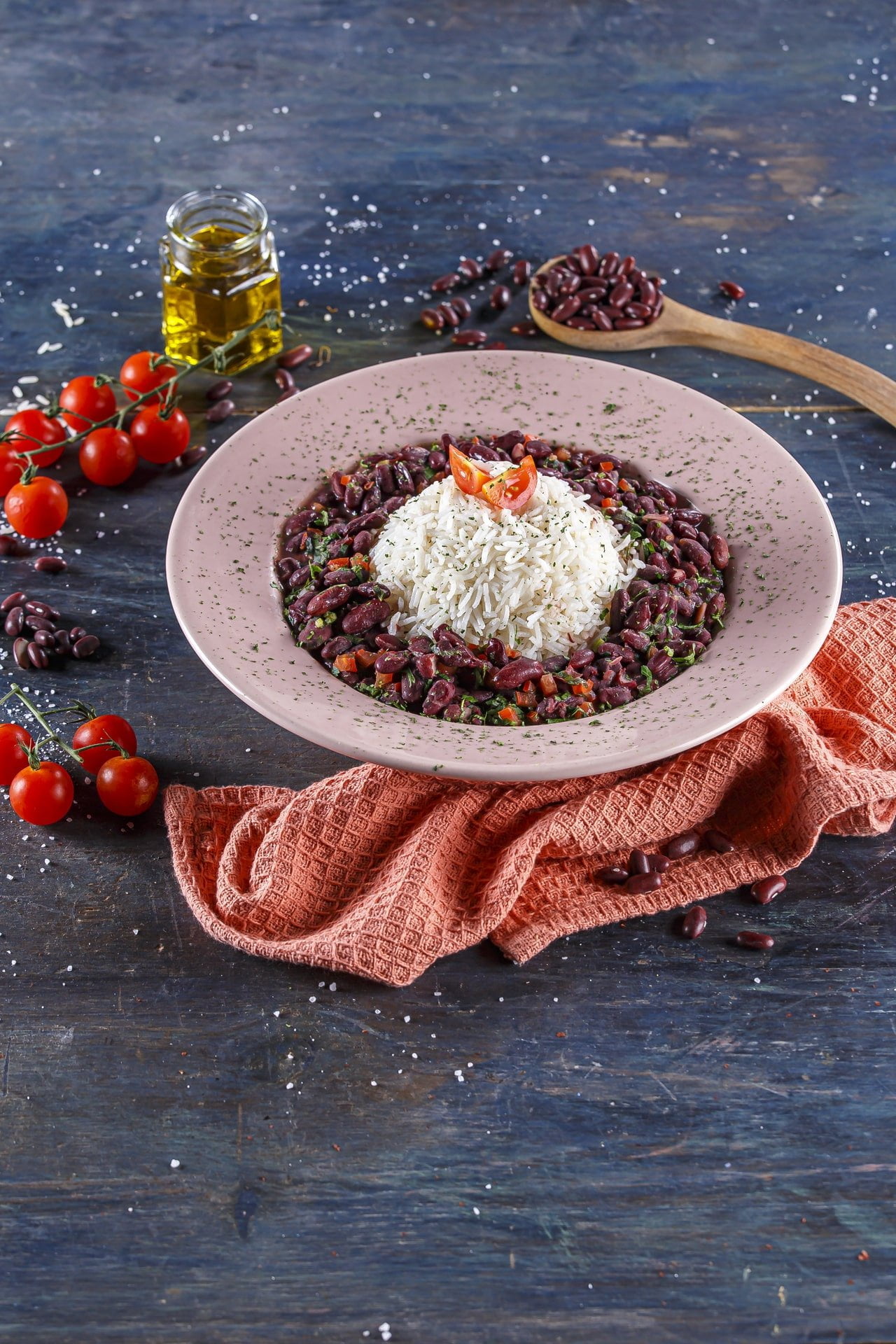 Feijão guisado com arroz