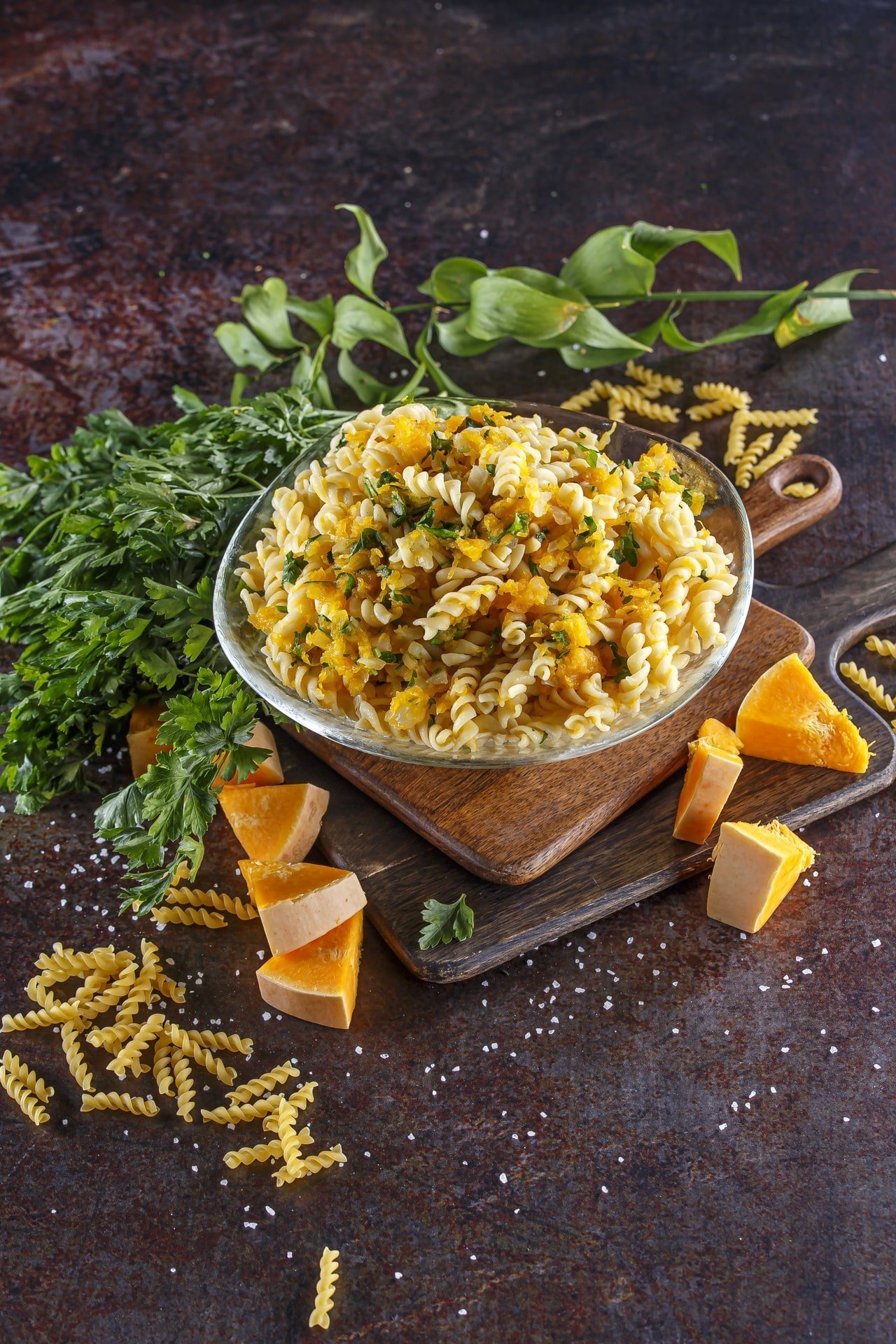 Fusilli com abóbora (Fusilli al sugo)