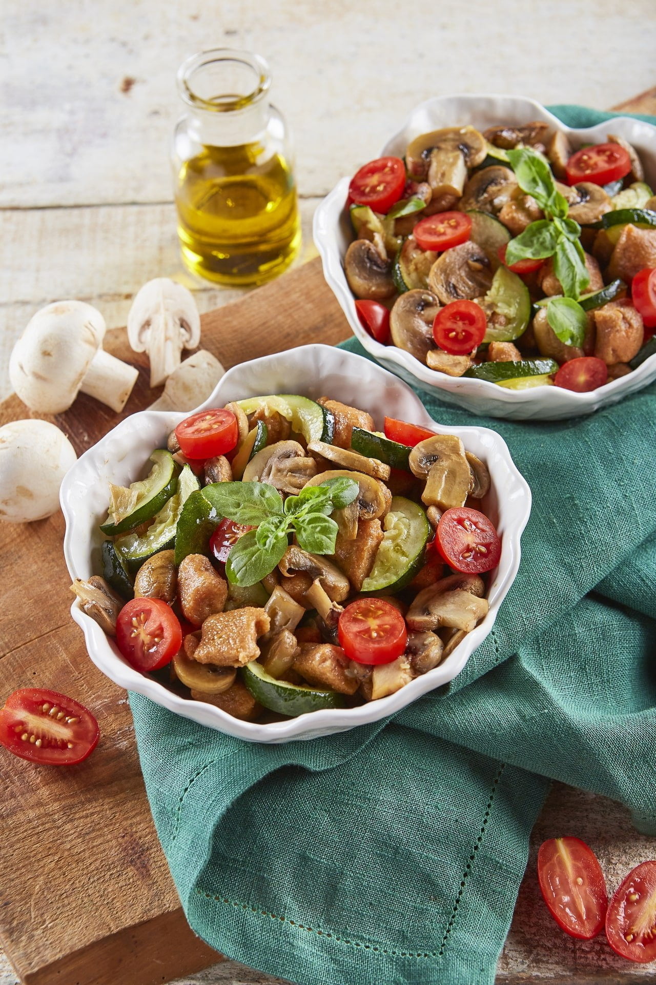 Gnocchi com cogumelos