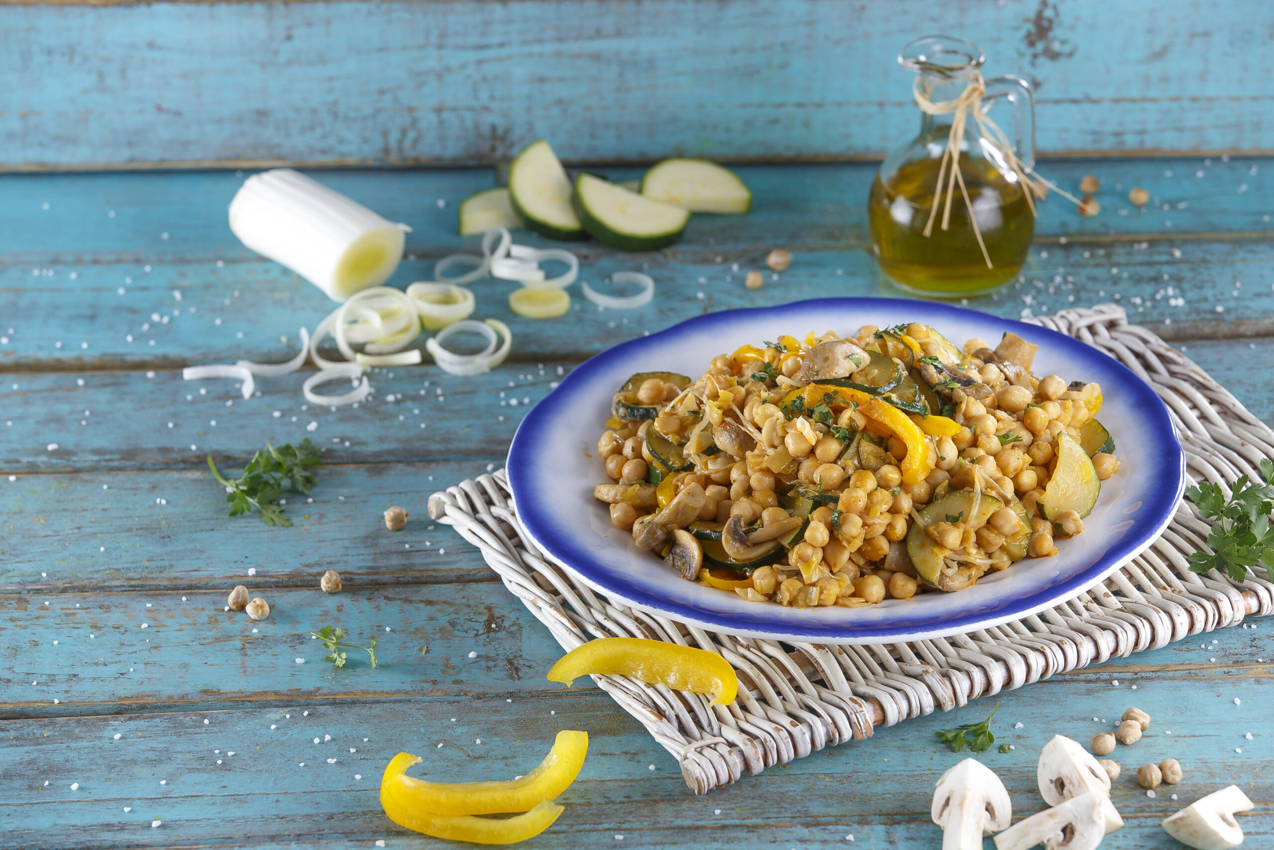 Grão salteado com legumes @Teleculinária