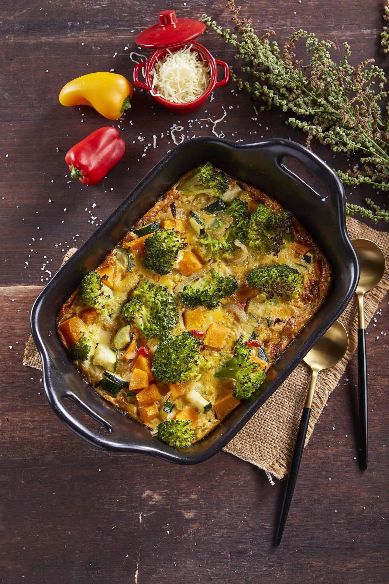 Omelete veggie de forno
