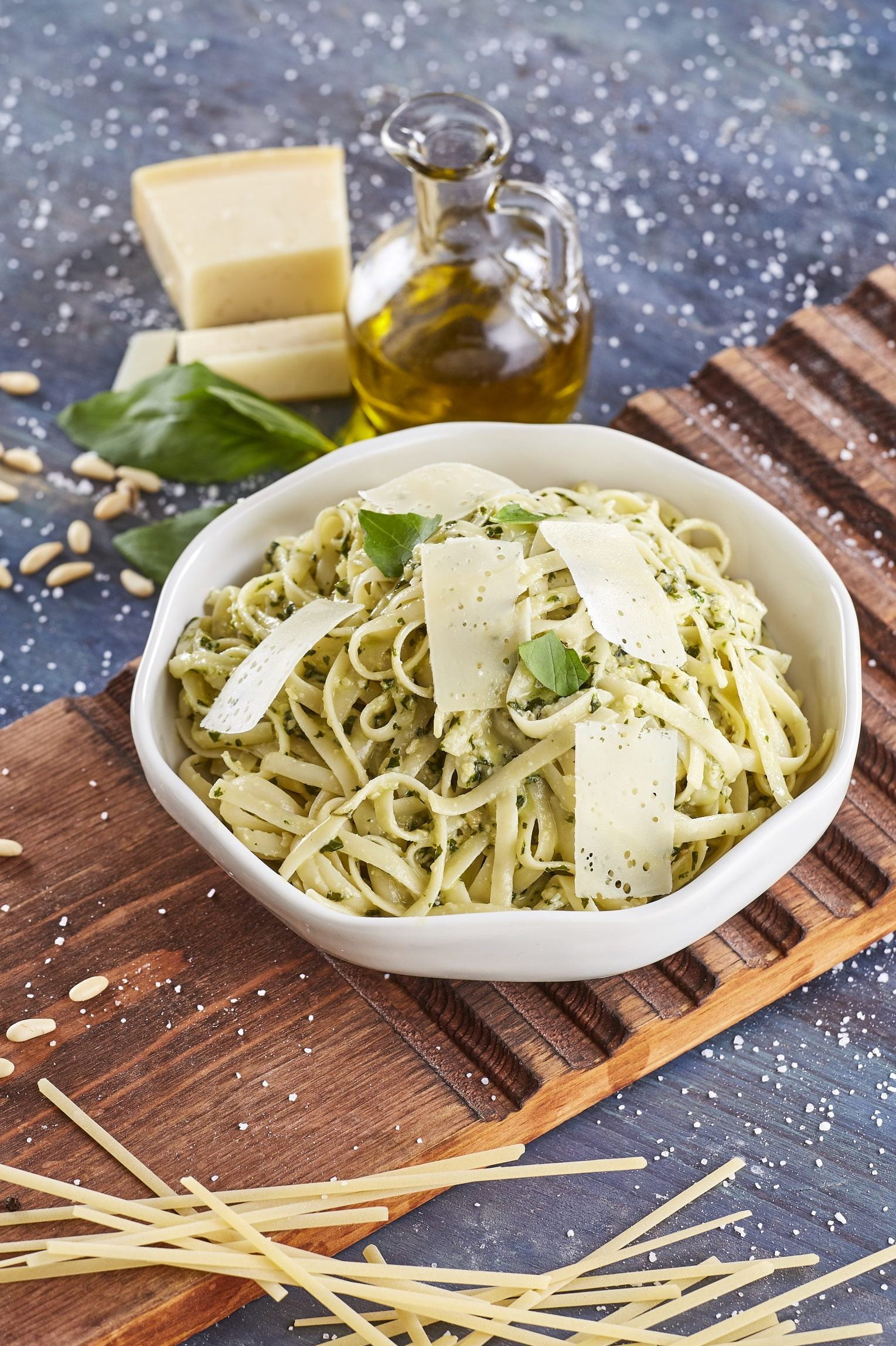 Linguine com pesto