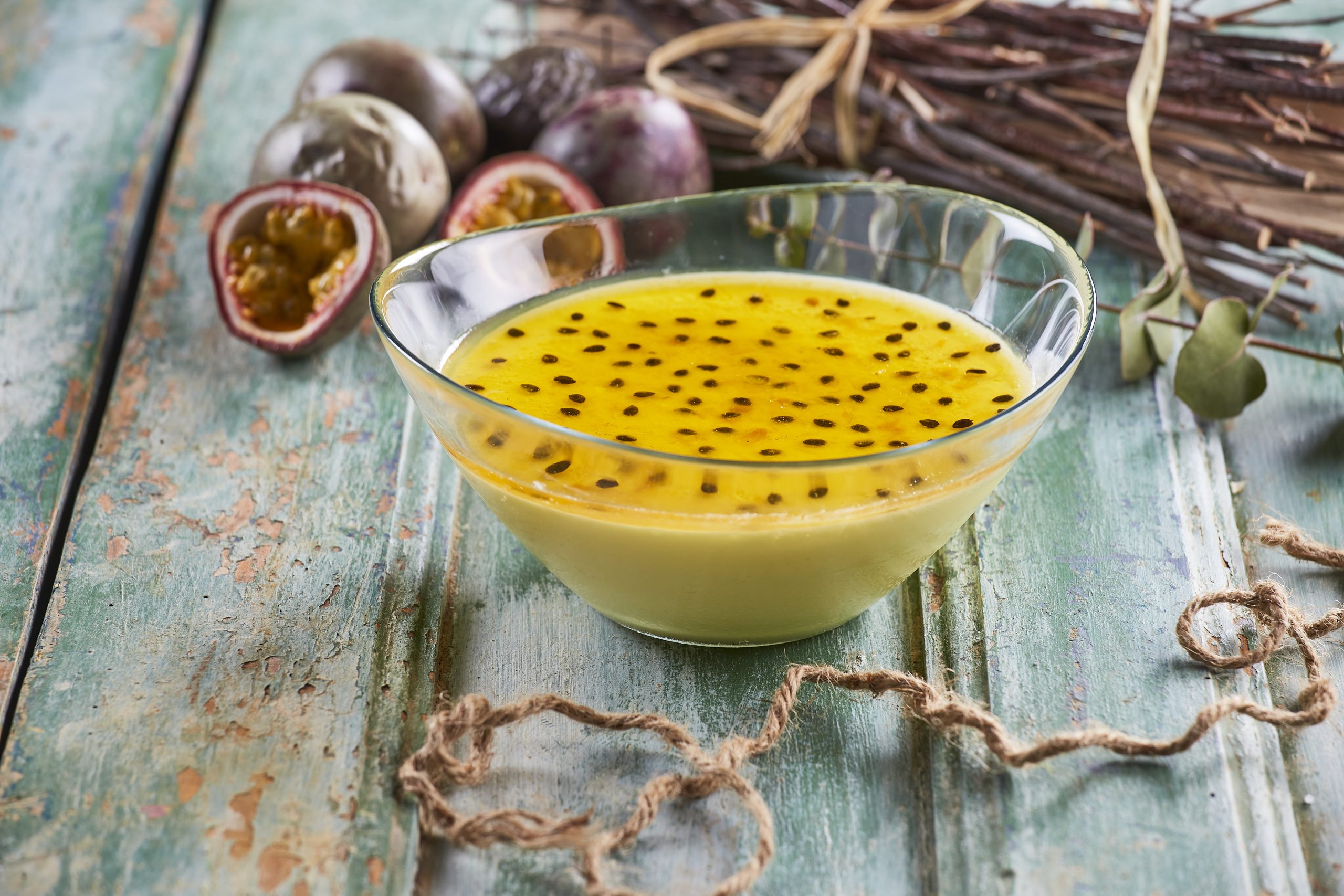 Mousse de maracujá vegan