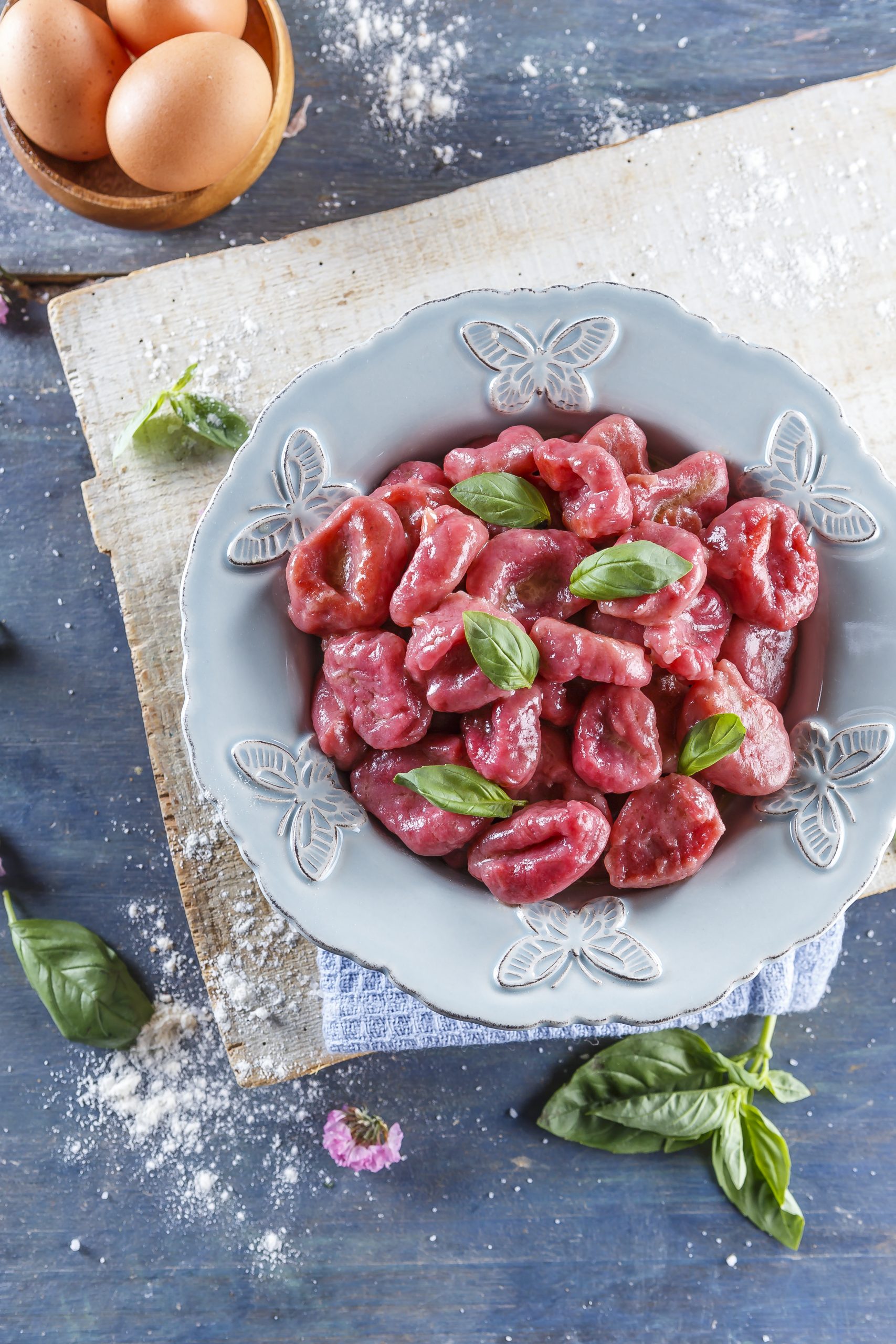Gnocchi de beterraba