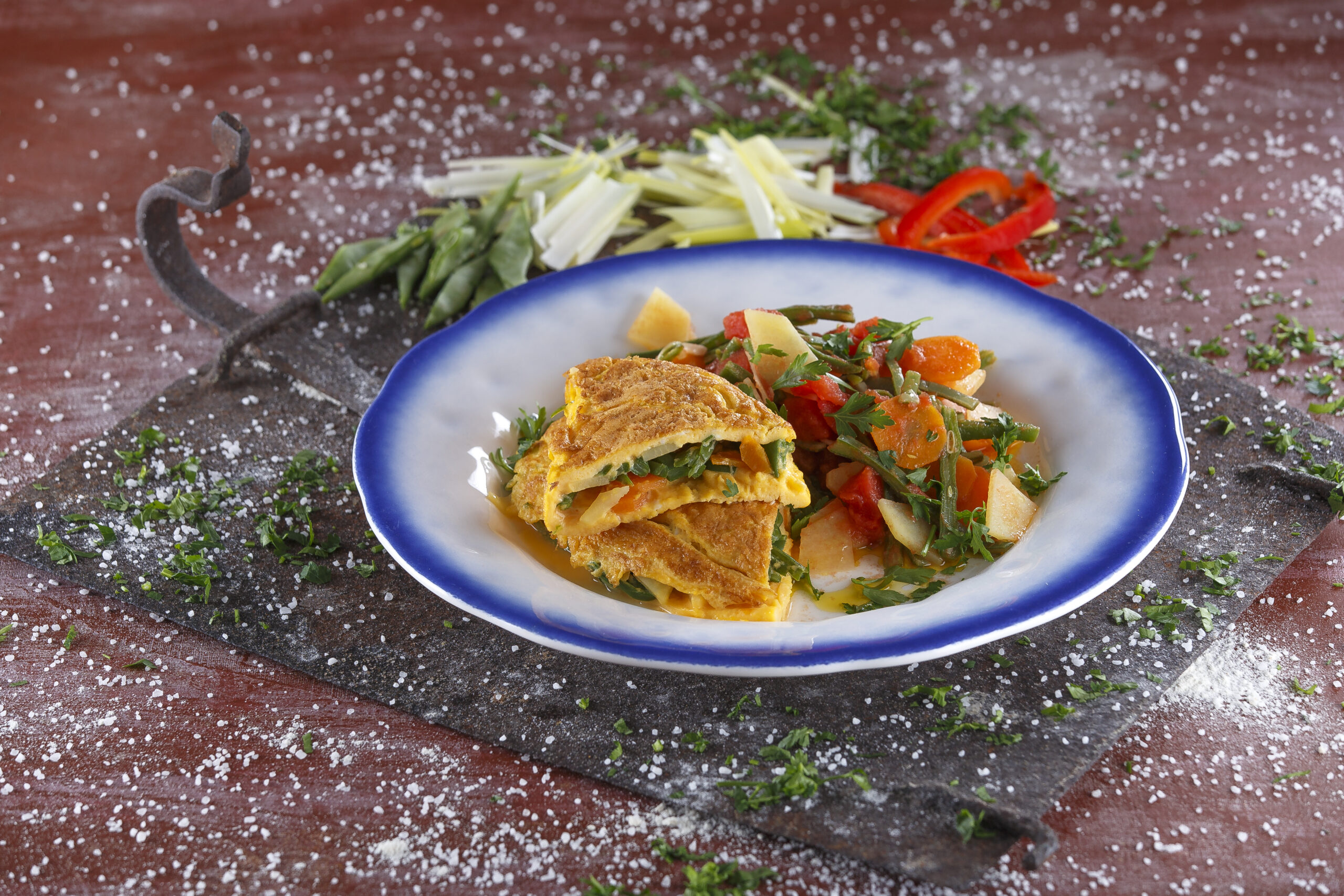 Omelete à jardineira @Teleculinária