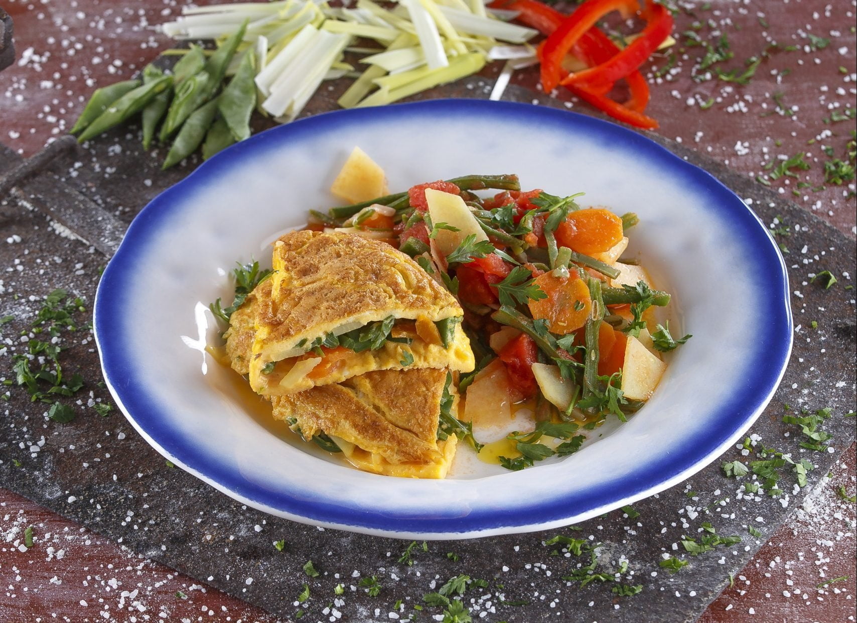 Omelete à jardineira