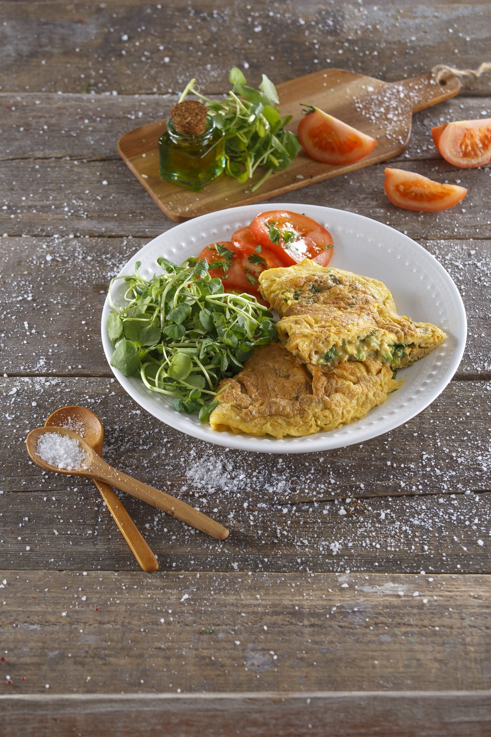 Omelete de agrião