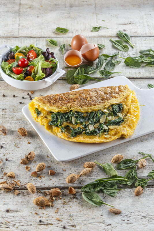 Omelete de espinafres (receita especial para grávidas)