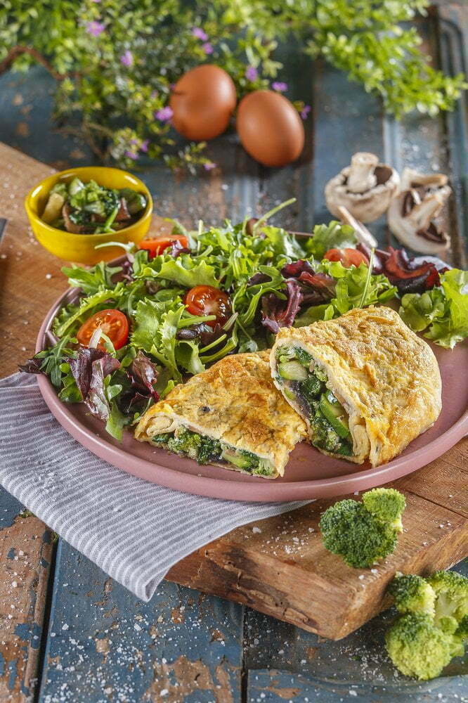 Omelete de vegetais