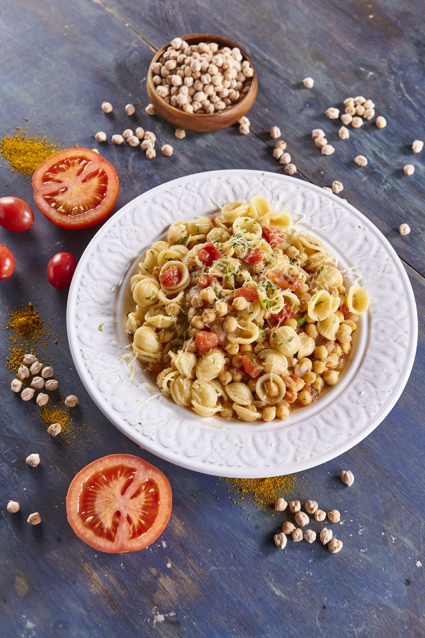 Massa orecchiette com grão