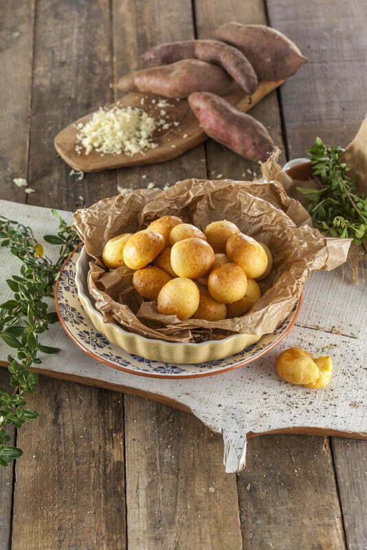 Pão de queijo com batata-doce