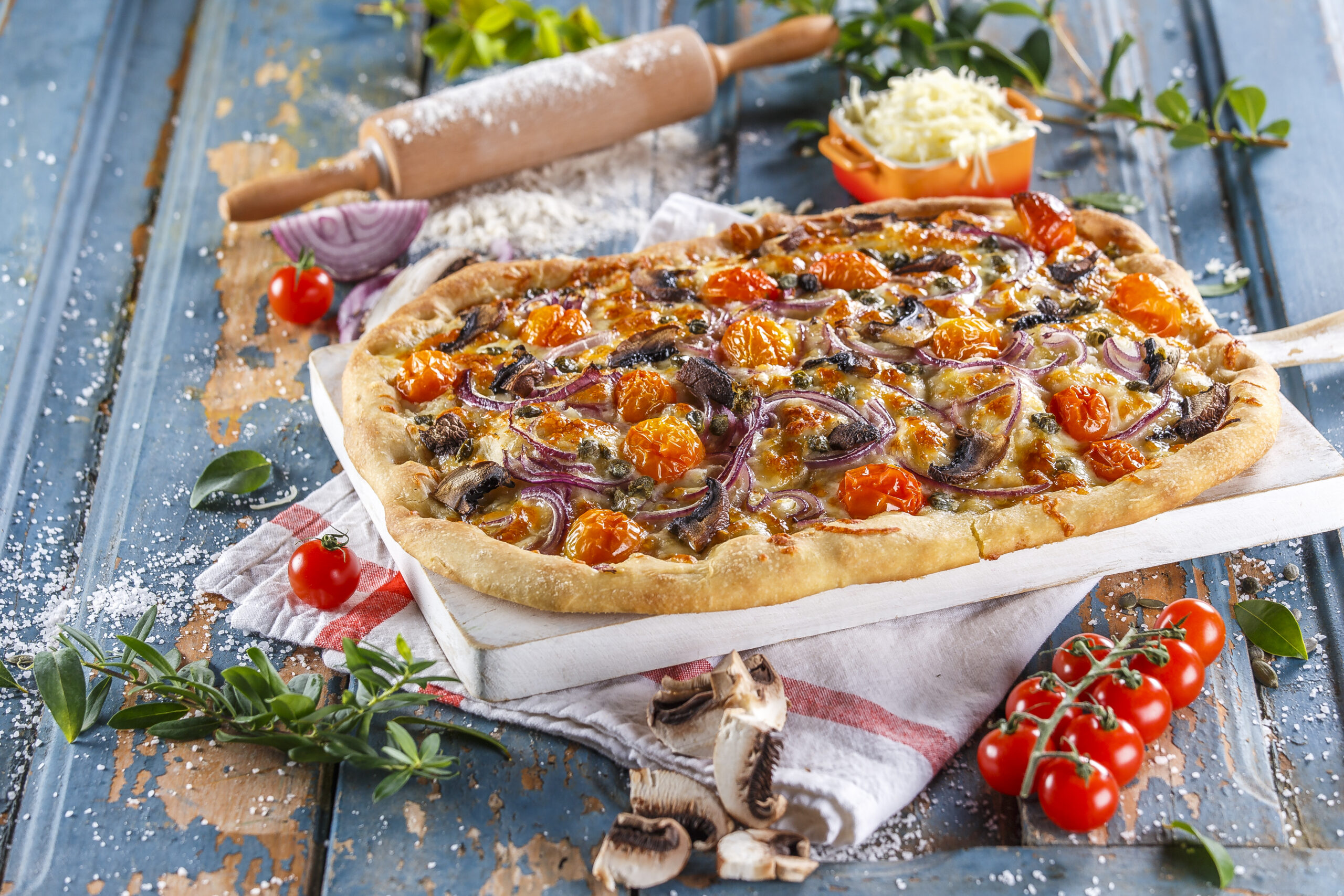 Pizza campestre @TeleCulinária