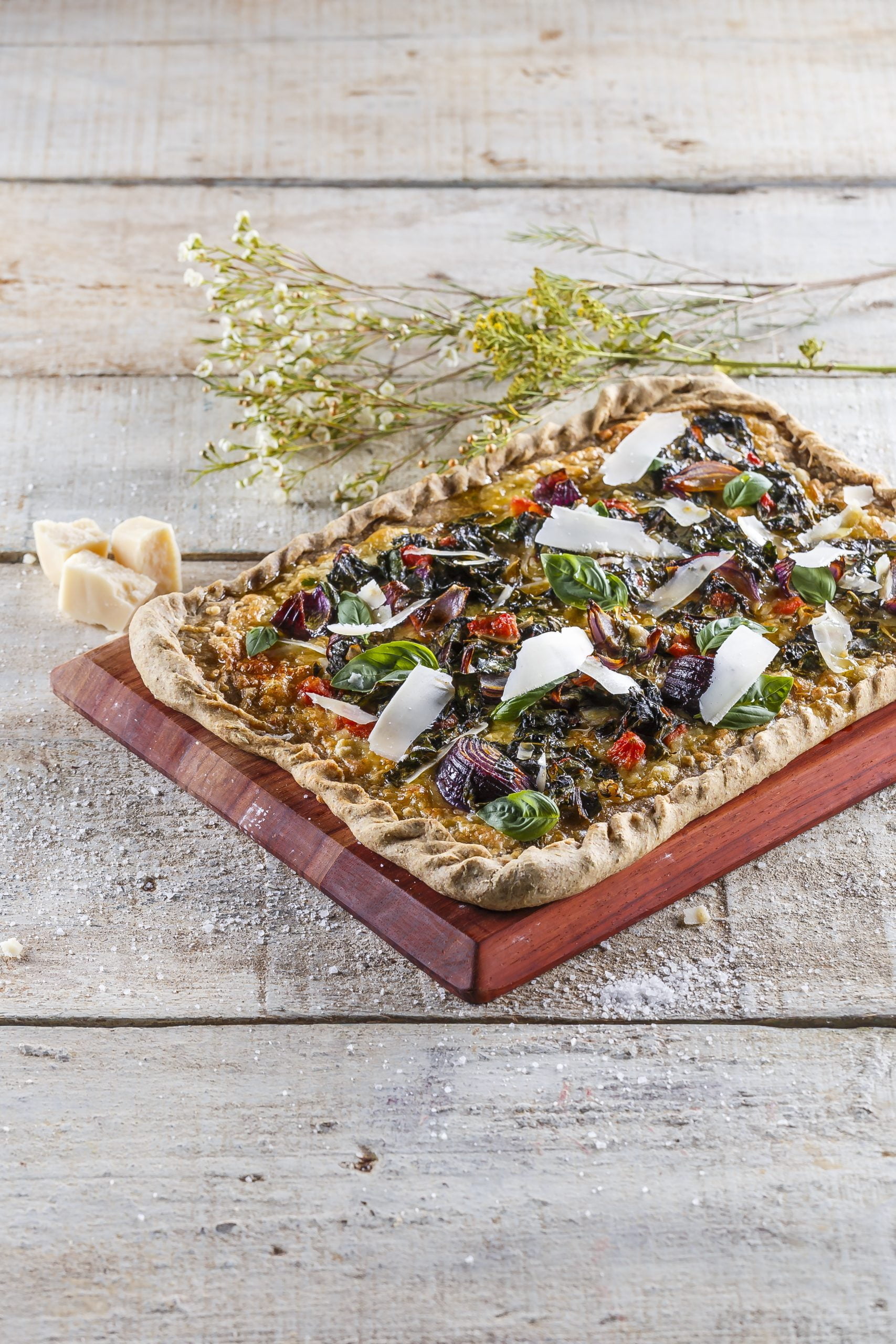 Pizza de acelgas