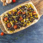 Pizza de feijão preto