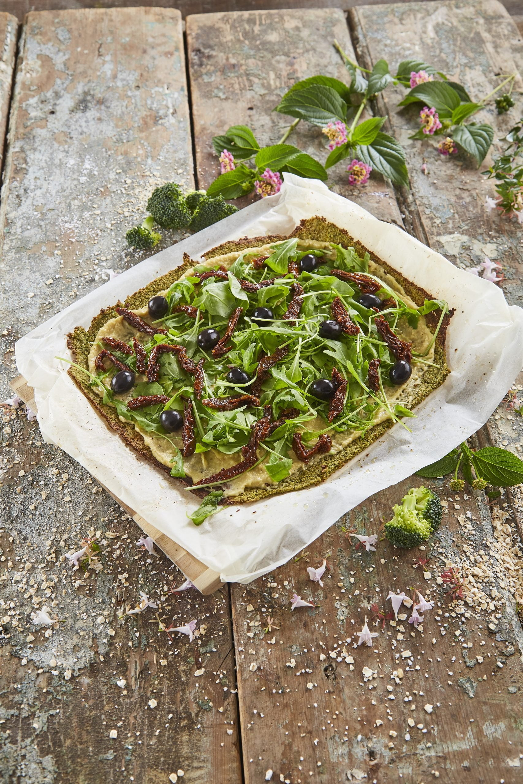 Pizza de brócolos