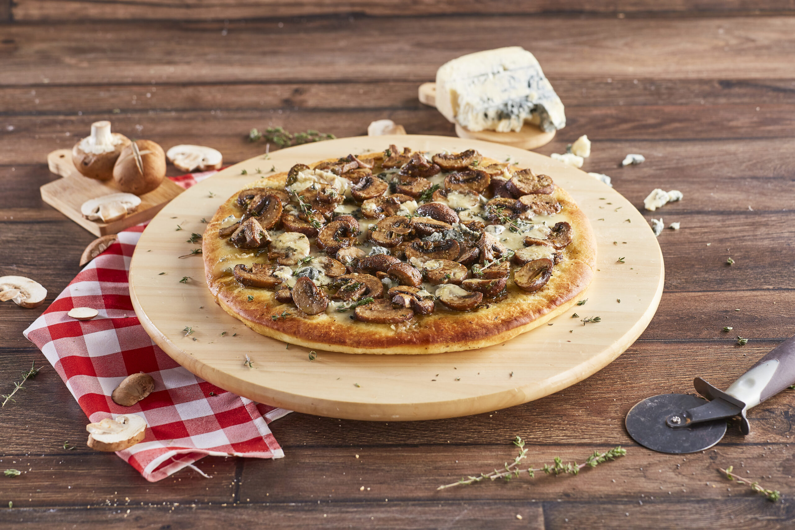 Pizza rústica de cogumelos @TeleCulinária