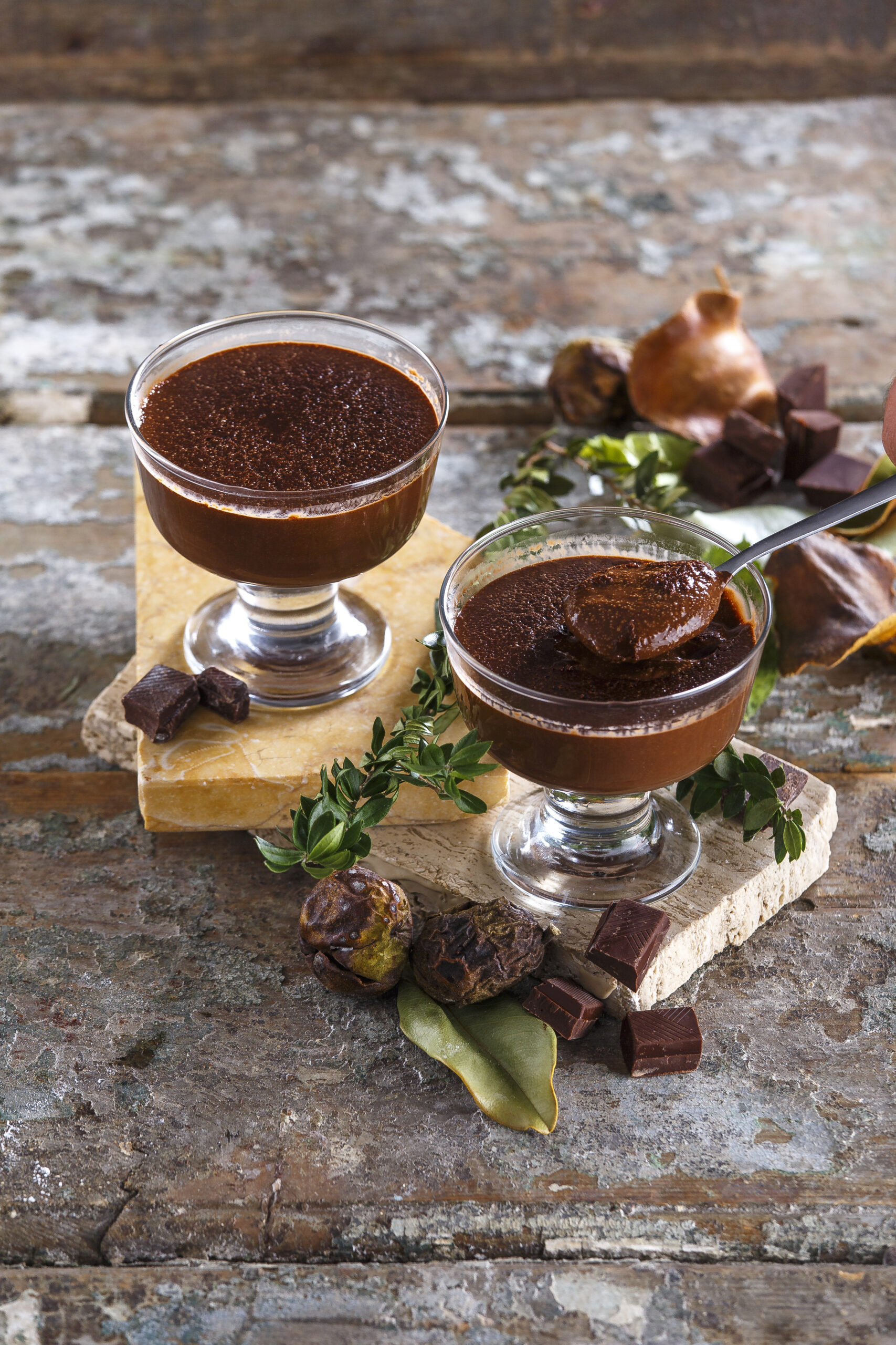 Pudim de chocolate vegan