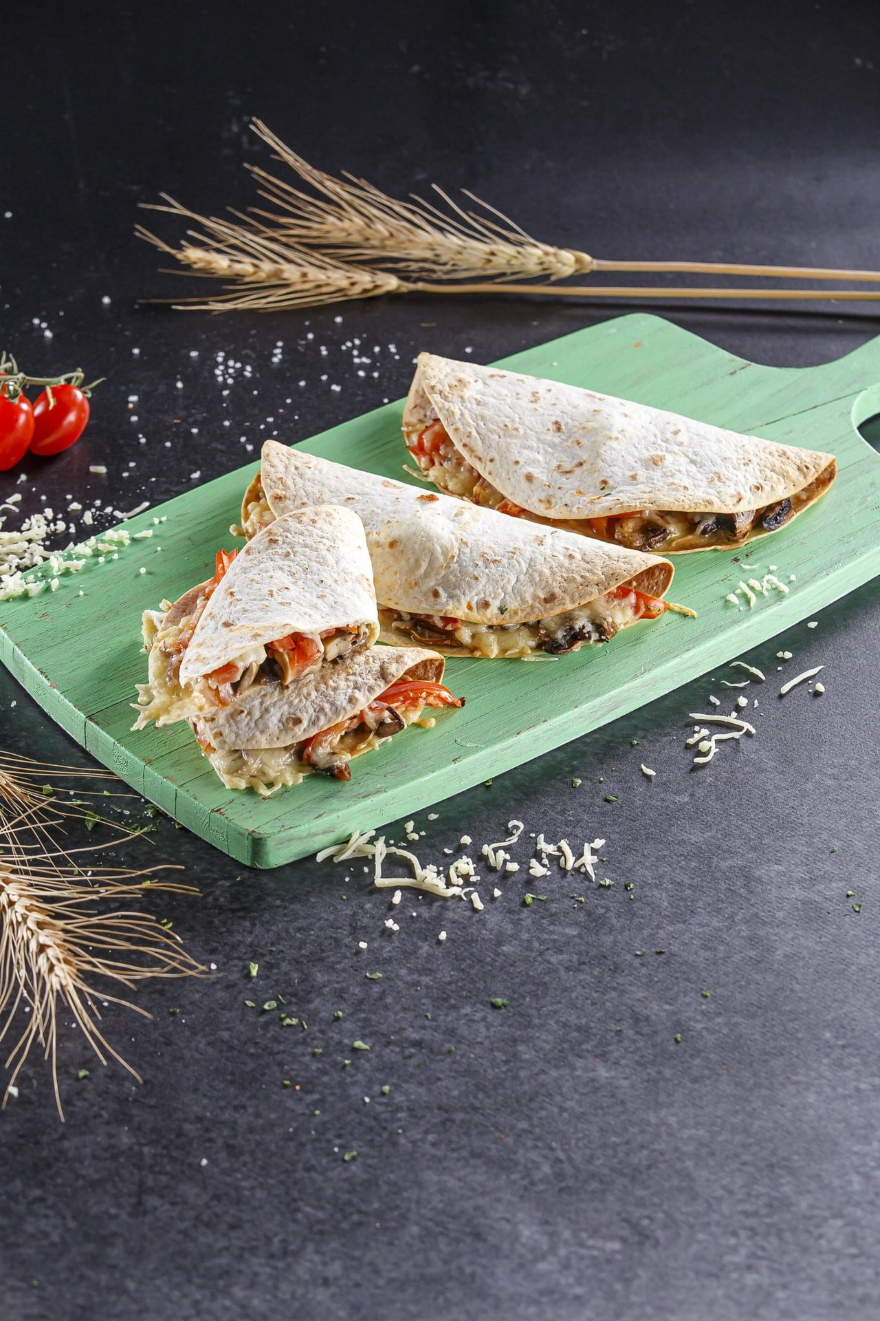 Quesadillas de cogumelos