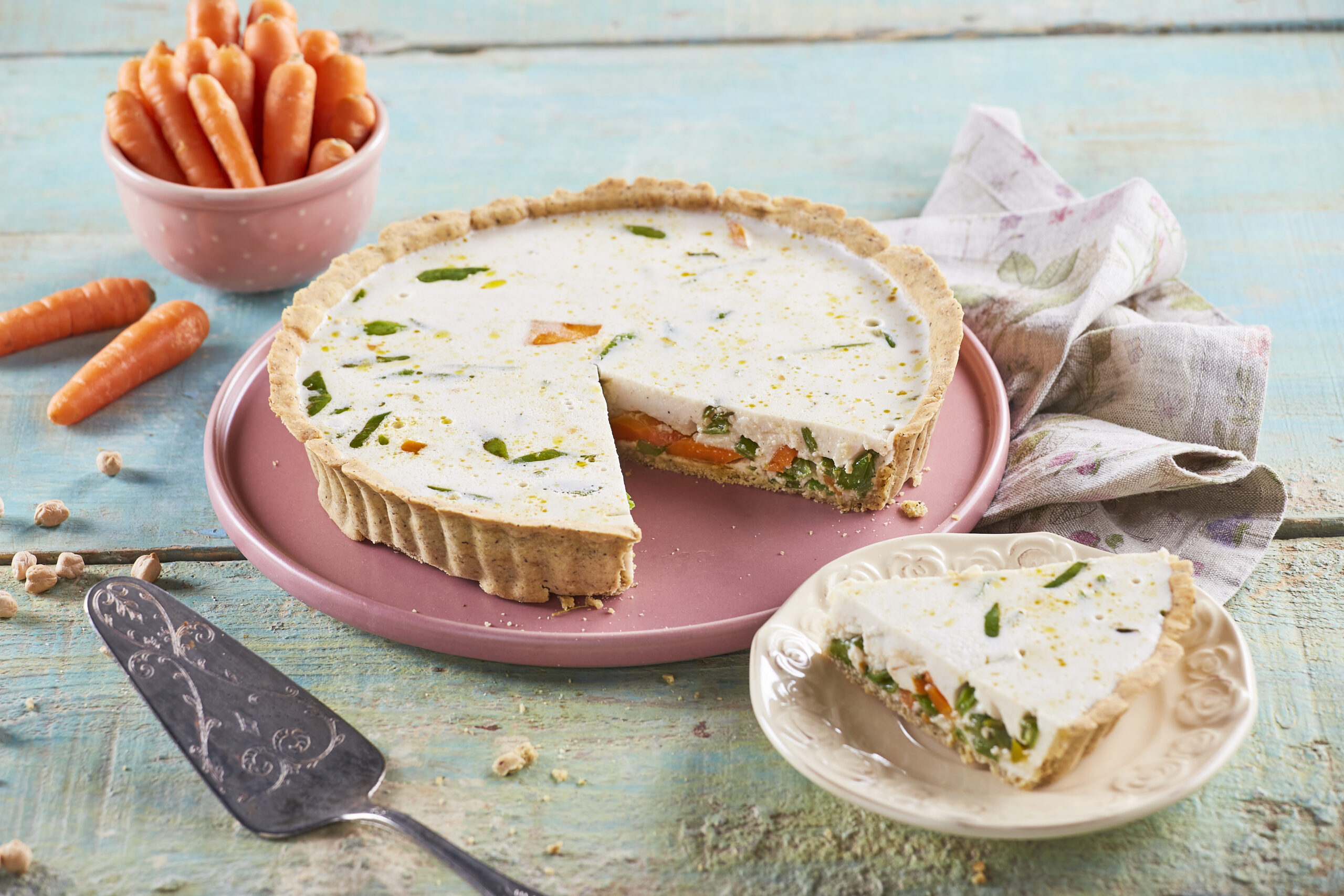 Quiche de cenoura e feijão-verde @Teleculinária