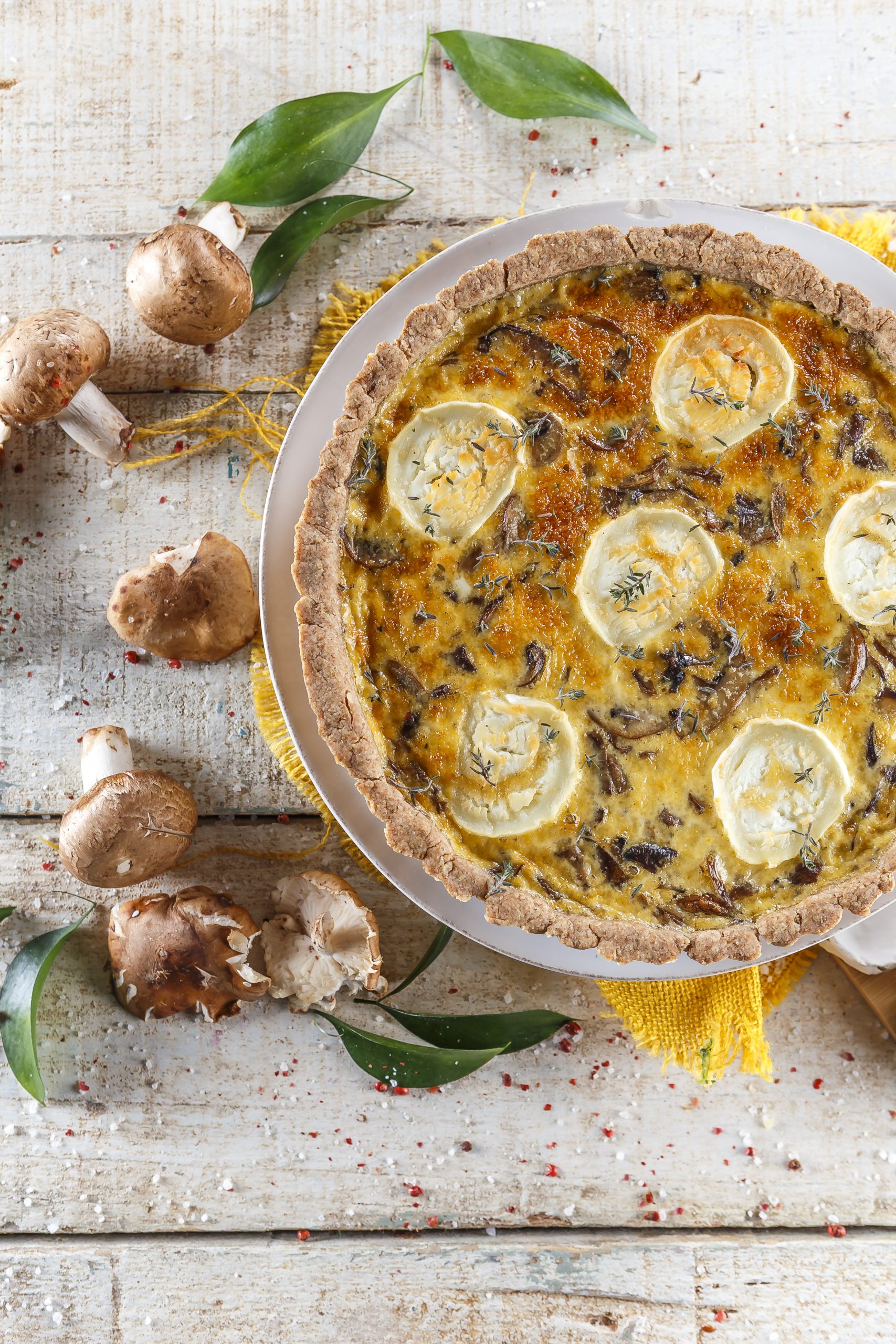Quiche de cogumelos