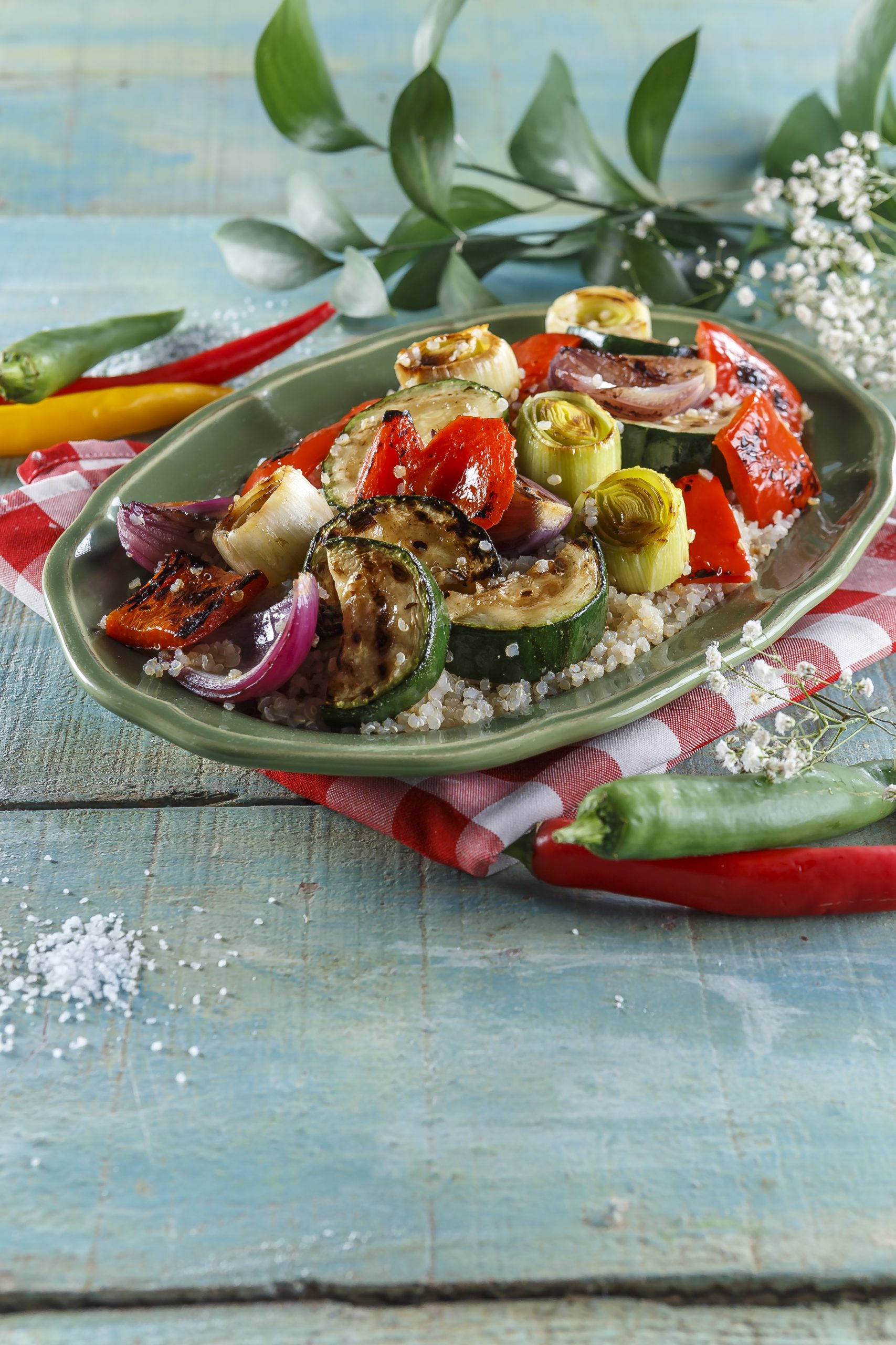 Quinoa com legumes