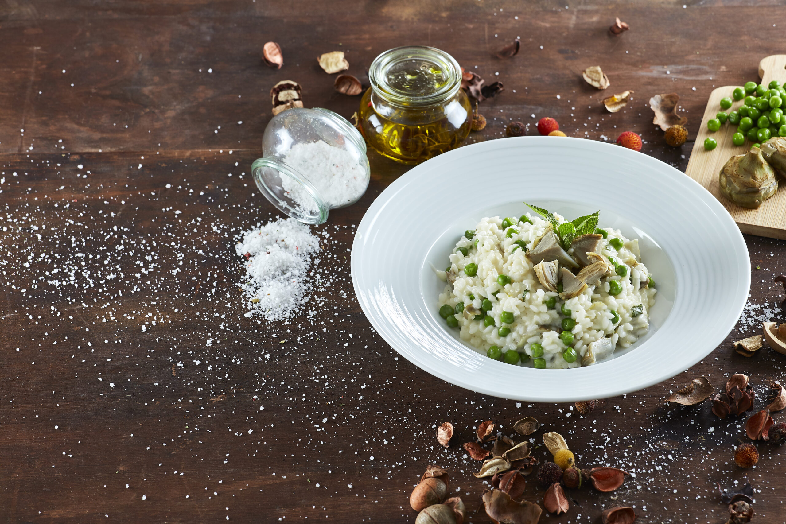 Risoto de alcachofra e hortelã @Teleculinária