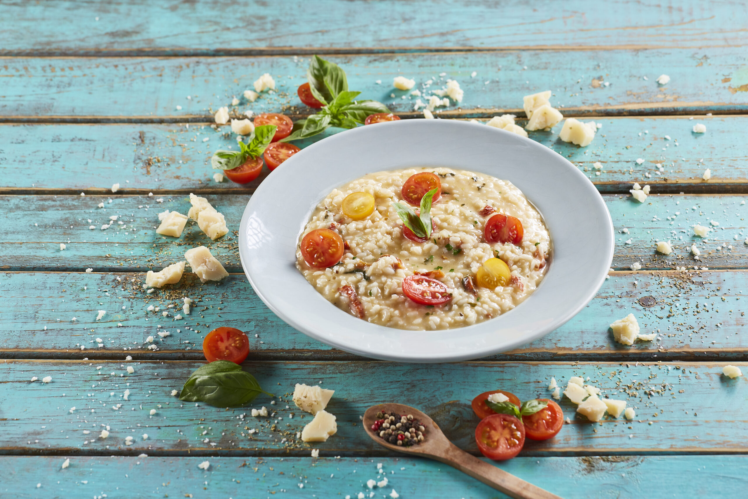 Risoto de tomate e manjericão @Teleculinária